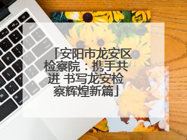 安阳市龙安区检察院：携手共进 书写龙安检察辉煌新篇