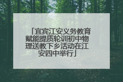 宜宾江安义务教育赋能提质轮训初中物理送教下乡活动在江安四中举行