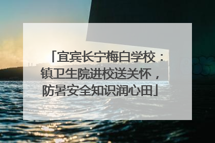 宜宾长宁梅白学校：镇卫生院进校送关怀，防暑安全知识润心田