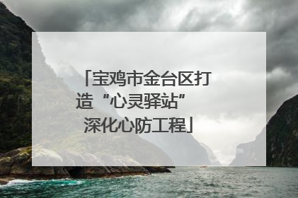 宝鸡市金台区打造“心灵驿站” 深化心防工程