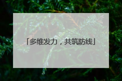 多维发力，共筑防线
