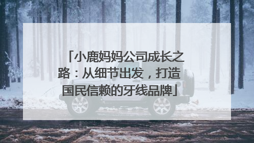小鹿妈妈公司成长之路：从细节出发，打造国民信赖的牙线品牌