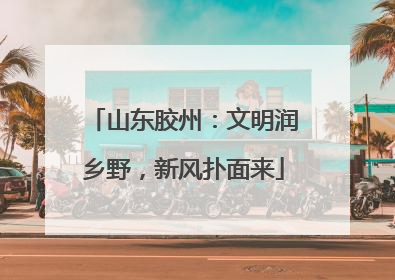 山东胶州：文明润乡野，新风扑面来