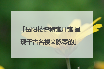 岳阳楼博物馆开馆 呈现千古名楼文脉琴韵