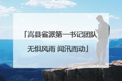 嵩县省派第一书记团队 无惧风雨 闻汛而动
