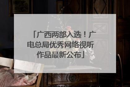 广西两部入选！广电总局优秀网络视听作品最新公布