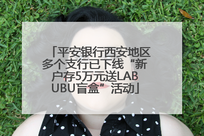 平安银行西安地区多个支行已下线“新户存5万元送LABUBU盲盒”活动