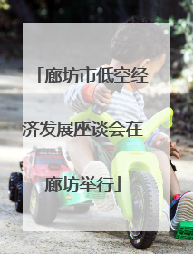 廊坊市低空经济发展座谈会在廊坊举行