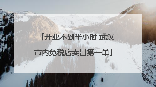 开业不到半小时 武汉市内免税店卖出第一单