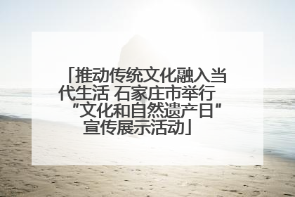 推动传统文化融入当代生活 石家庄市举行“文化和自然遗产日”宣传展示活动