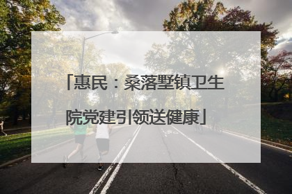 惠民：桑落墅镇卫生院党建引领送健康