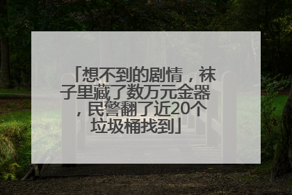 想不到的剧情，袜子里藏了数万元金器，民警翻了近20个垃圾桶找到