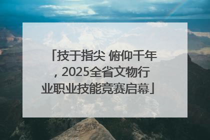 技于指尖 俯仰千年，2025全省文物行业职业技能竞赛启幕
