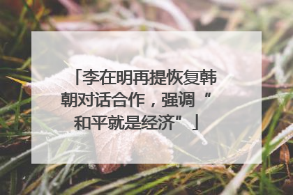 李在明再提恢复韩朝对话合作，强调“和平就是经济”