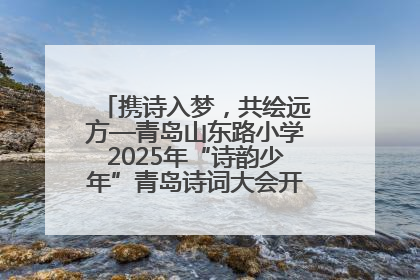 携诗入梦，共绘远方—青岛山东路小学2025年“诗韵少年”青岛诗词大会开幕畅游诗词之海