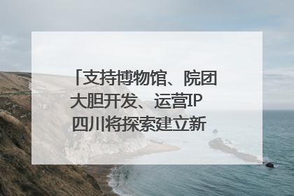 支持博物馆、院团大胆开发、运营IP 四川将探索建立新的收入分配激励机制｜新闻发布最前线