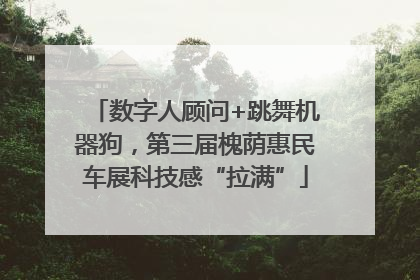 数字人顾问+跳舞机器狗，第三届槐荫惠民车展科技感“拉满”