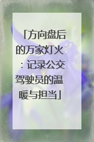 方向盘后的万家灯火：记录公交驾驶员的温暖与担当
