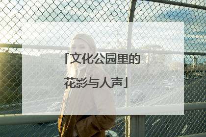 文化公园里的花影与人声