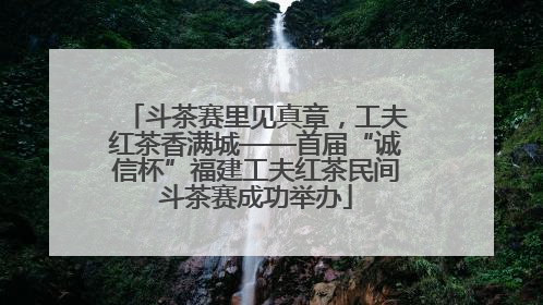 斗茶赛里见真章，工夫红茶香满城——首届“诚信杯”福建工夫红茶民间斗茶赛成功举办