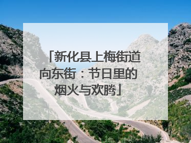 新化县上梅街道向东街：节日里的烟火与欢腾
