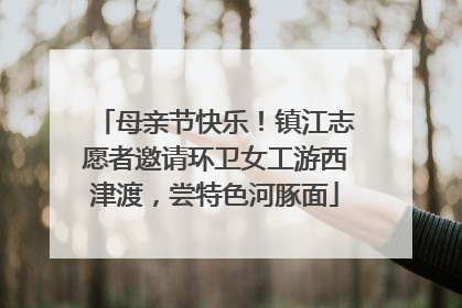 母亲节快乐！镇江志愿者邀请环卫女工游西津渡，尝特色河豚面