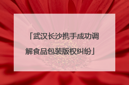 武汉长沙携手成功调解食品包装版权纠纷