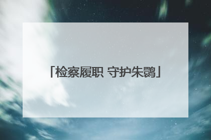 检察履职 守护朱鹮