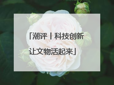 潮评丨科技创新让文物活起来
