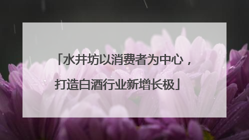 水井坊以消费者为中心，打造白酒行业新增长极