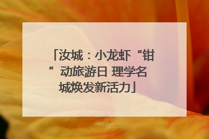 汝城：小龙虾“钳”动旅游日 理学名城焕发新活力