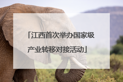 江西首次举办国家级产业转移对接活动