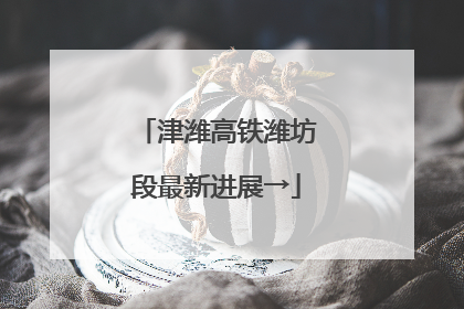 津潍高铁潍坊段最新进展→