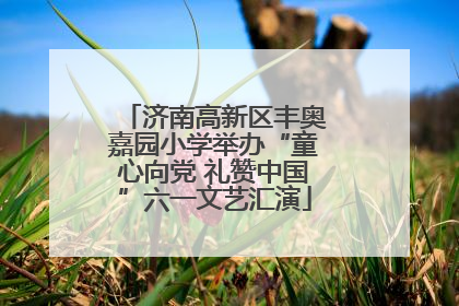 济南高新区丰奥嘉园小学举办“童心向党 礼赞中国”六一文艺汇演