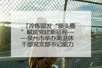 淬炼银发“领头雁”赋能党建新征程——泉州市举办离退休干部党支部书记能力建设专题培训