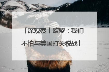 深观察丨欧盟：我们不怕与美国打关税战