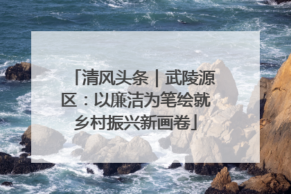 清风头条｜武陵源区：以廉洁为笔绘就乡村振兴新画卷