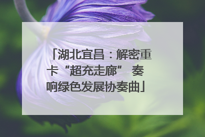 湖北宜昌：解密重卡“超充走廊” 奏响绿色发展协奏曲