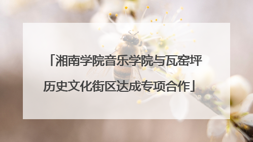 湘南学院音乐学院与瓦窑坪历史文化街区达成专项合作