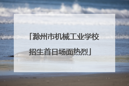 滁州市机械工业学校招生首日场面热烈