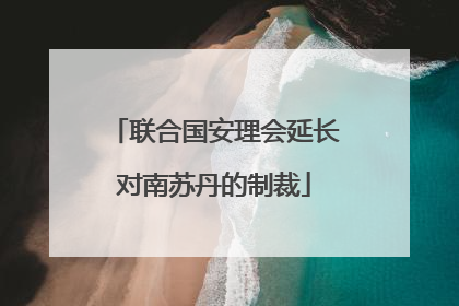 联合国安理会延长对南苏丹的制裁