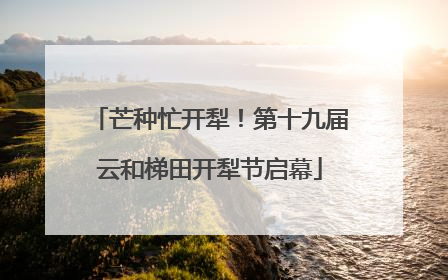 芒种忙开犁！第十九届云和梯田开犁节启幕