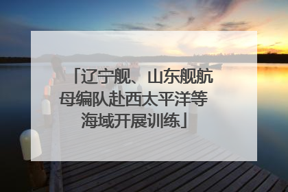 辽宁舰、山东舰航母编队赴西太平洋等海域开展训练