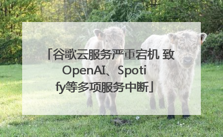 谷歌云服务严重宕机 致OpenAI、Spotify等多项服务中断
