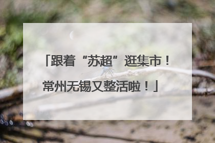 跟着“苏超”逛集市！常州无锡又整活啦！