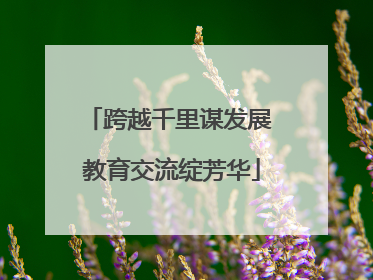 跨越千里谋发展 教育交流绽芳华