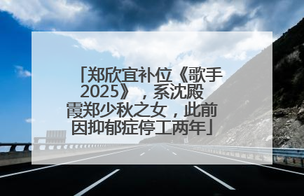 郑欣宜补位《歌手2025》，系沈殿霞郑少秋之女，此前因抑郁症停工两年