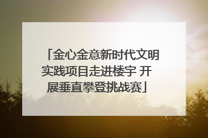 金心金意新时代文明实践项目走进楼宇 开展垂直攀登挑战赛
