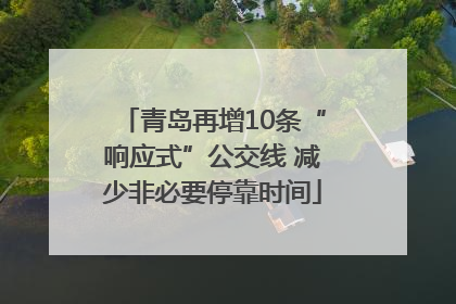 青岛再增10条“响应式”公交线 减少非必要停靠时间