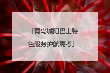 青岛城阳巴士特色服务护航高考